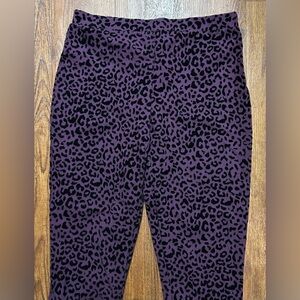 Susan Graver Leopard Print Pants